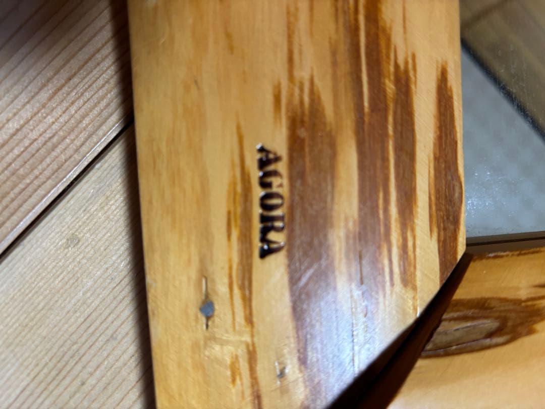 壁掛け鏡 天然木 アンティーク ヴィンテージ 一点物