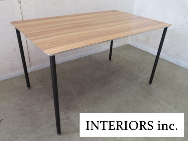 美品□インテリアズ□モダン□アルミ×木目/エルム□TEE□ダイニング