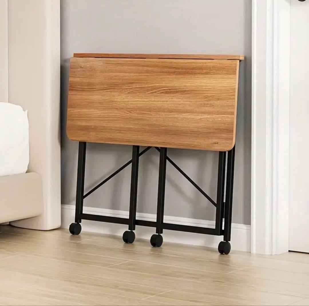 パソコンデスク 机 ワークデスク ナチュラル 固定ロック付き 組み立て簡単