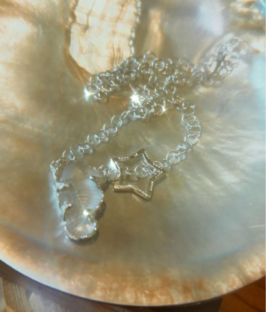 FAIS ハンドメイド作家様　水晶　星　タツノオトシゴ　　ネックレス