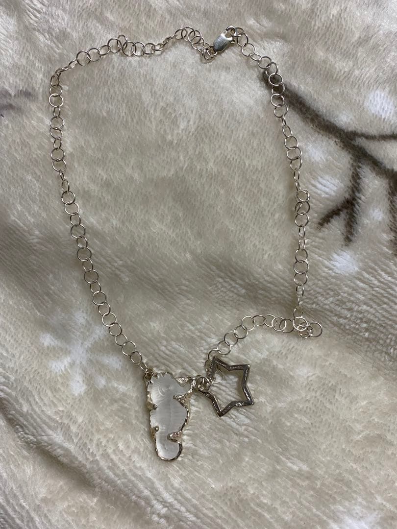 FAIS ハンドメイド作家様　水晶　星　タツノオトシゴ　　ネックレス