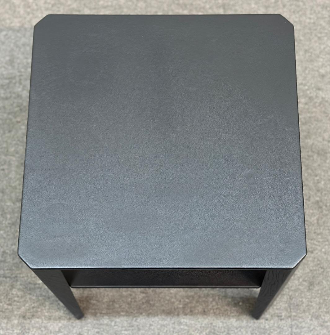 ■アルフレックス■モンテベロ　サイドテーブル　天板革張り込み仕様＆棚板付き