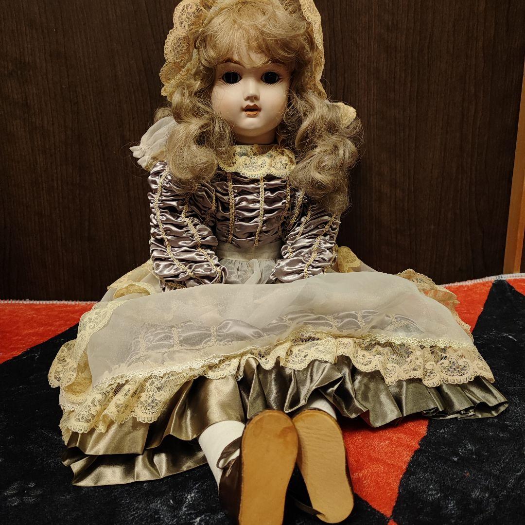 ビンテージビスクドール アンティークドール - メルカリ