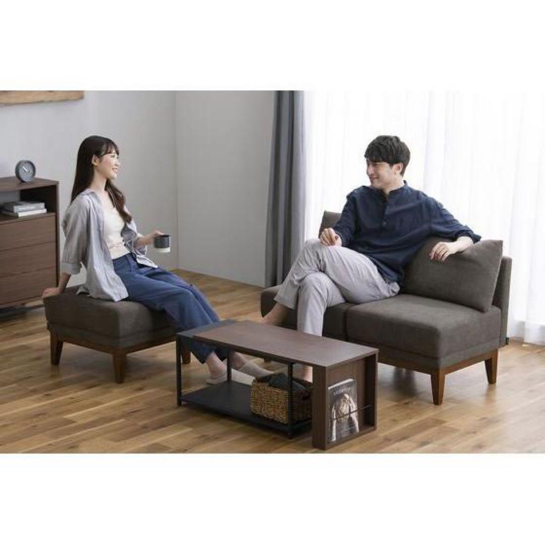 【送料無料】グレー ファブリック 1人掛けソファ