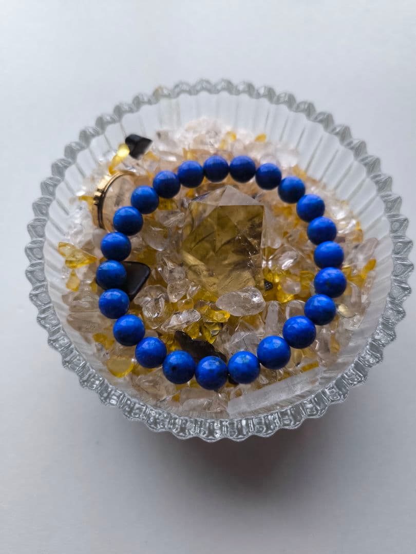 希少レア☆ライトブルー ラピスラズリ ブレスレット 天然石