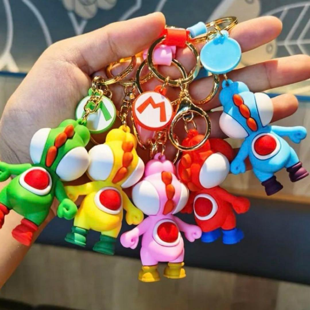赤】ヨッシー キーホルダー ストラップ スーパーマリオ USJ - メルカリ