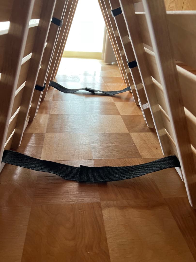 桐製折りたたみすのこベッドSD