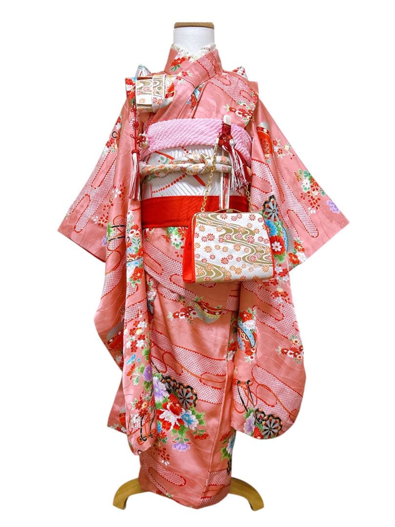 レトロ正絹♡七五三　7歳　女の子　フルセット　一式　ピンク