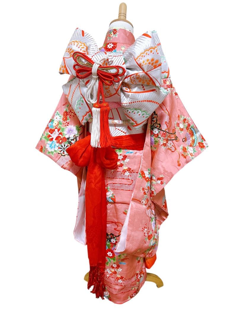 レトロ正絹♡七五三　7歳　女の子　フルセット　一式　ピンク