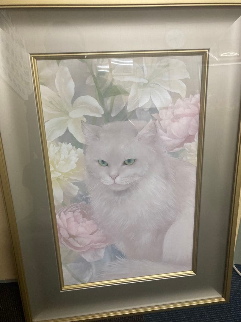 v*v様 猫の絵画 京都絵美 ( みやこ えみ)作 - メルカリ