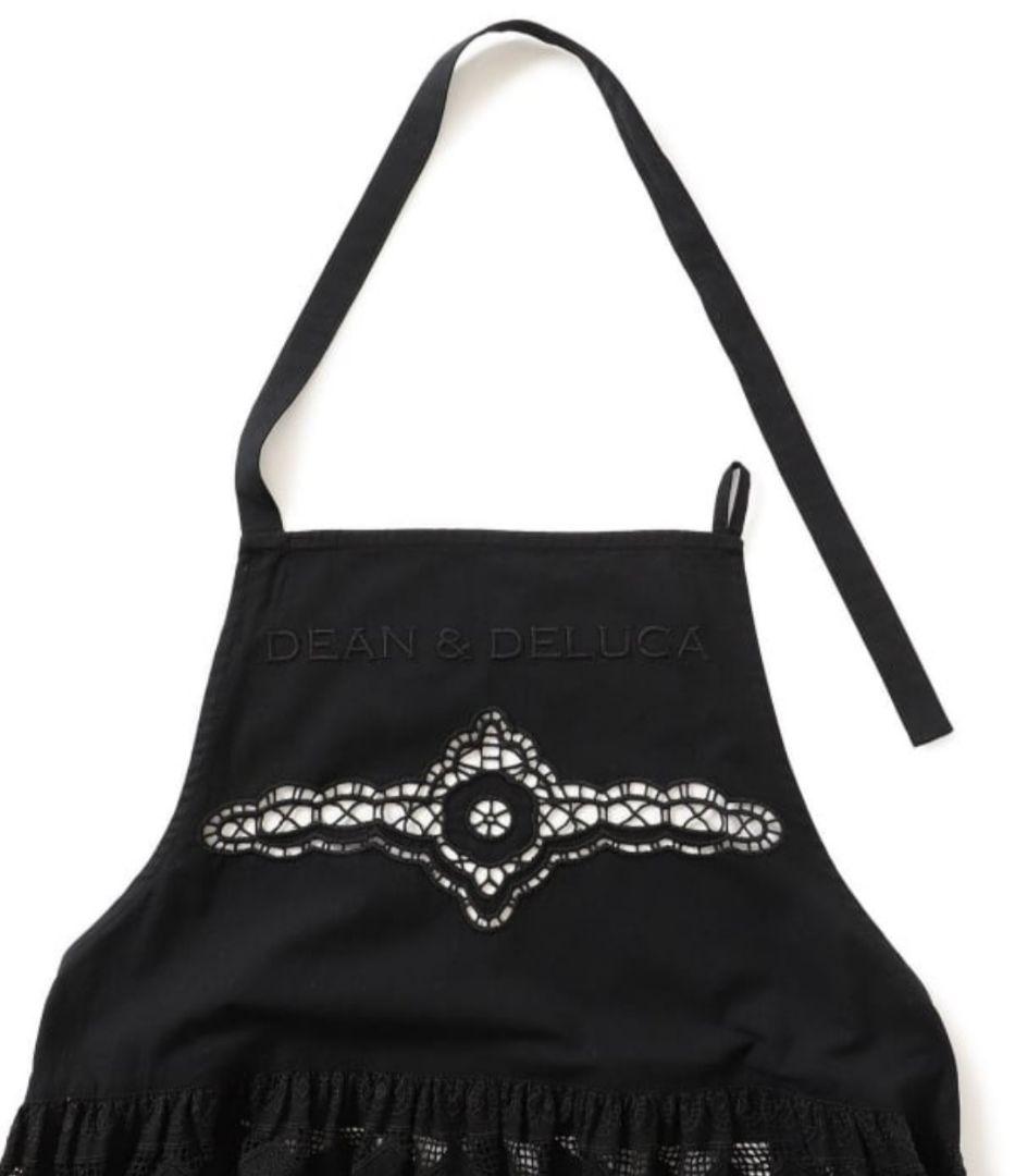 【新品】黒 ディーン＆デルーカ ビームス レースエプロン ブラック