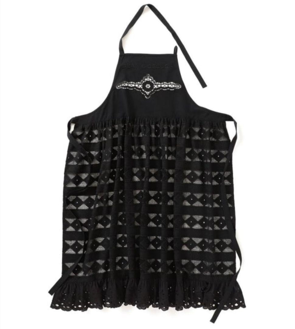 【新品】黒 ディーン＆デルーカ ビームス レースエプロン ブラック