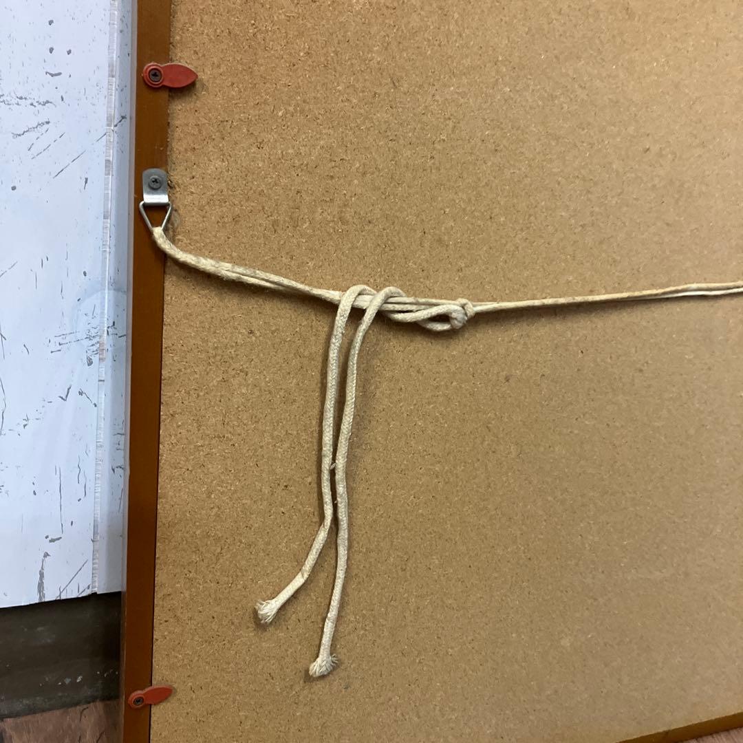 昭和レトロ 油絵 絵画 油彩画 風景画 街並み 雨の日 額装 額入り 額縁 作品