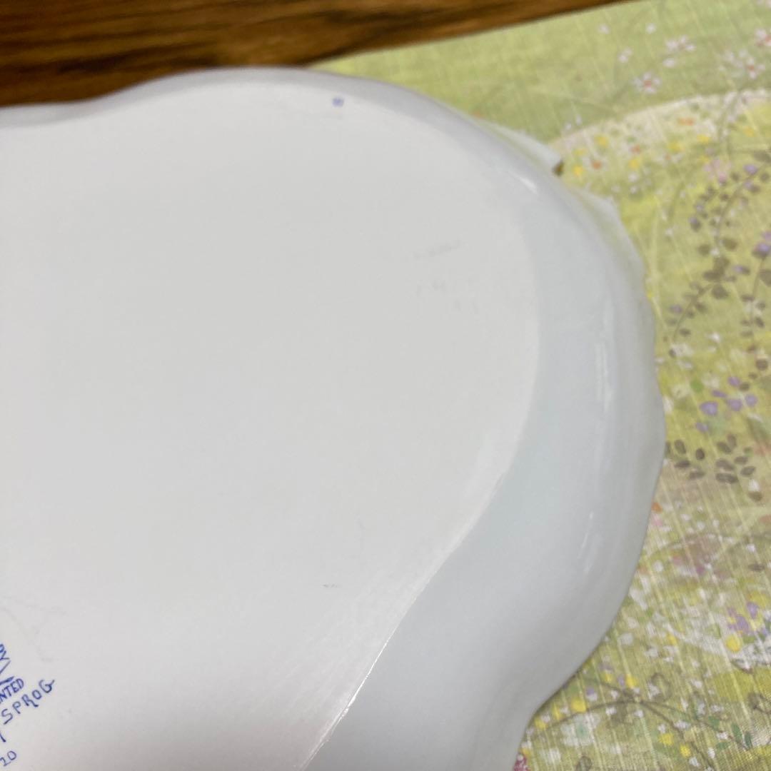 【専用】ヘレンド　セーブル風金彩小花　パーティトレイ　オーバルディッシュ