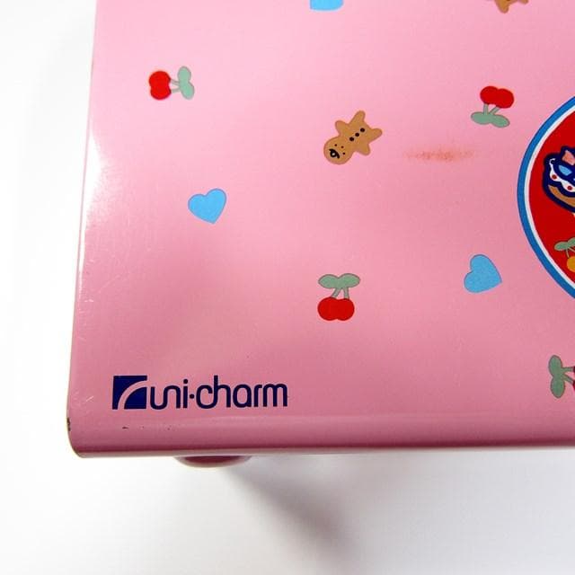 1986年製◇サンリオ◇ハローキティ◇ブリキBOX トランク◇ユニ