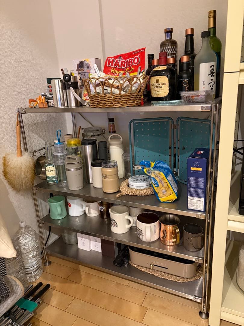 【12/14(日)までに引き取り限定/大田区】無印良品ステンレスユニットシェルフ