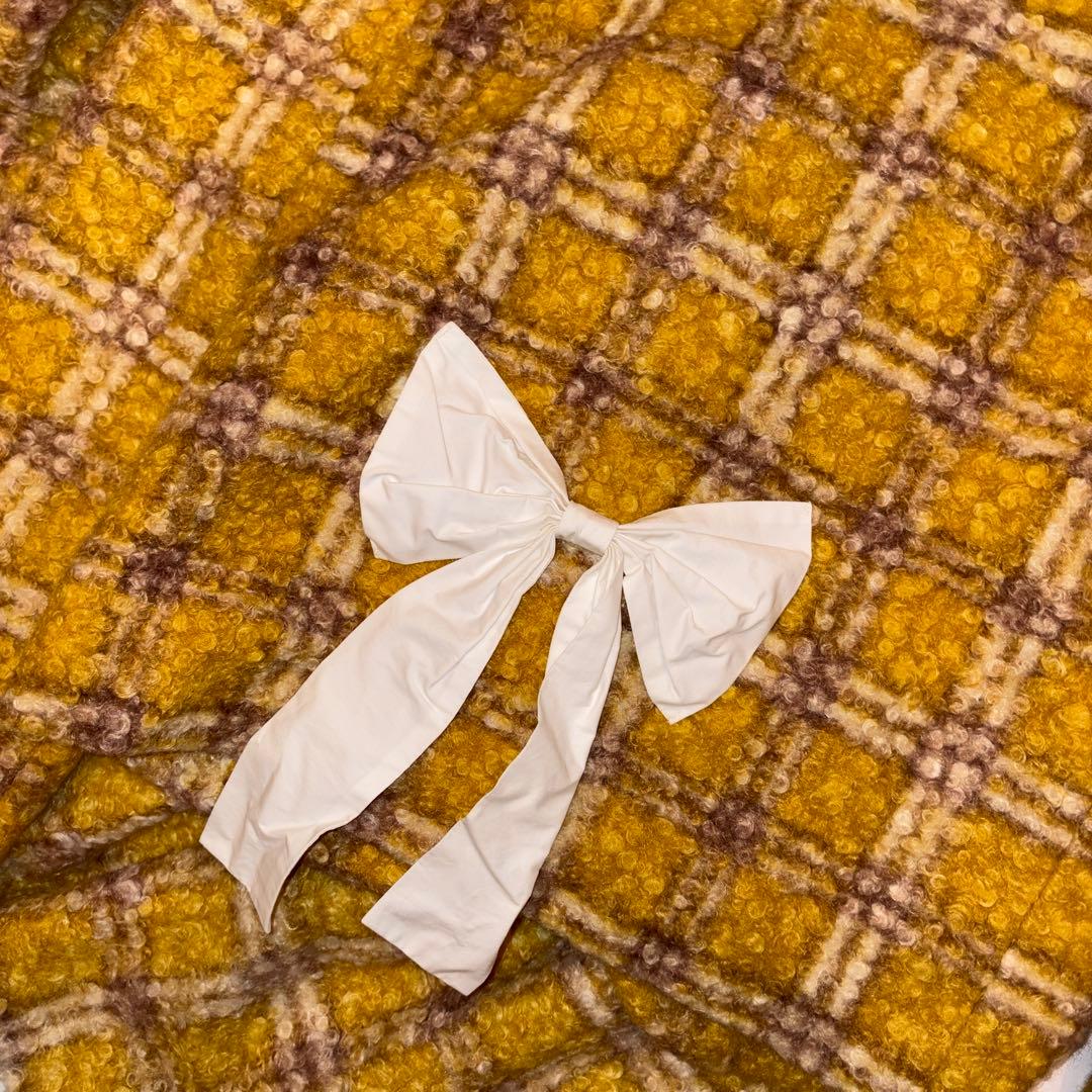 イエロー チェック柄 セットアップ アルカナ - メルカリ