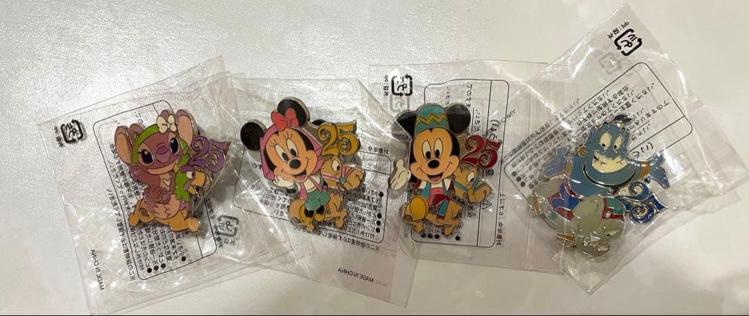 東京ディズニーリゾート 25周年 記念 ピンバッジ4個セット - メルカリ