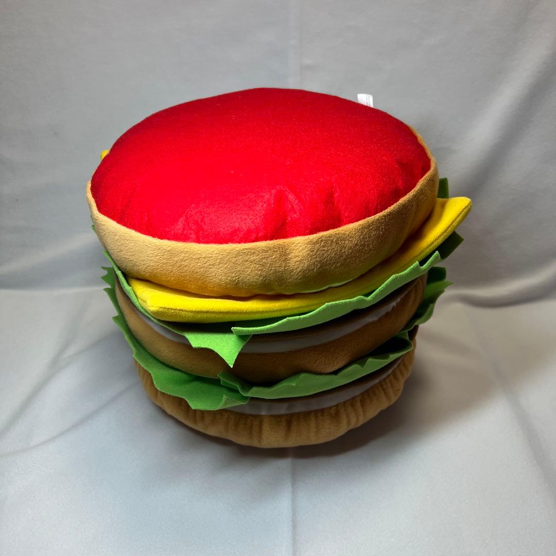 非売品）マクドナルド ハンバーガー ビックマック クッション 高27直径