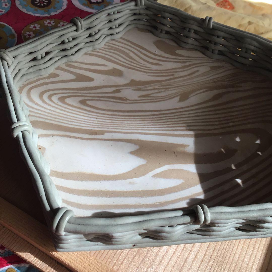 価格ハンドメイド・手芸 - 茶道具 手捻り菓子鉢 万古焼 静昇 造 篭目