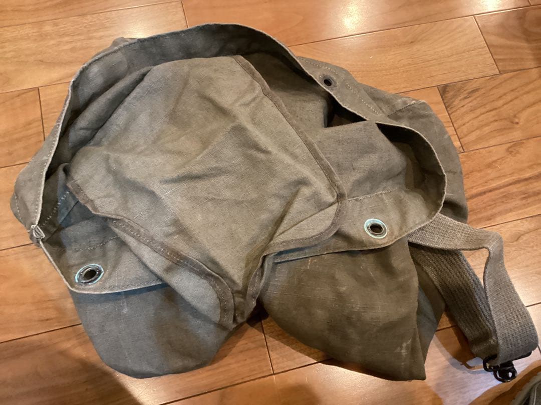 フランス軍 キャンバス ダッフル バッグ ミリタリー ビンテージ 鞄