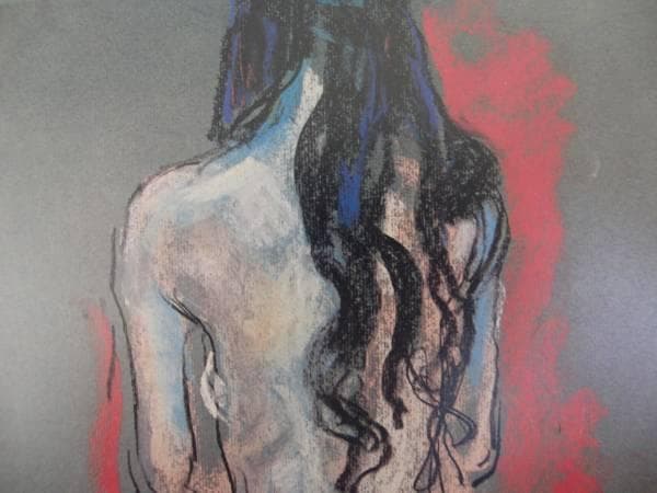 加藤 東一、祈り、裸婦、希少画集画、新品額装付、状態良好