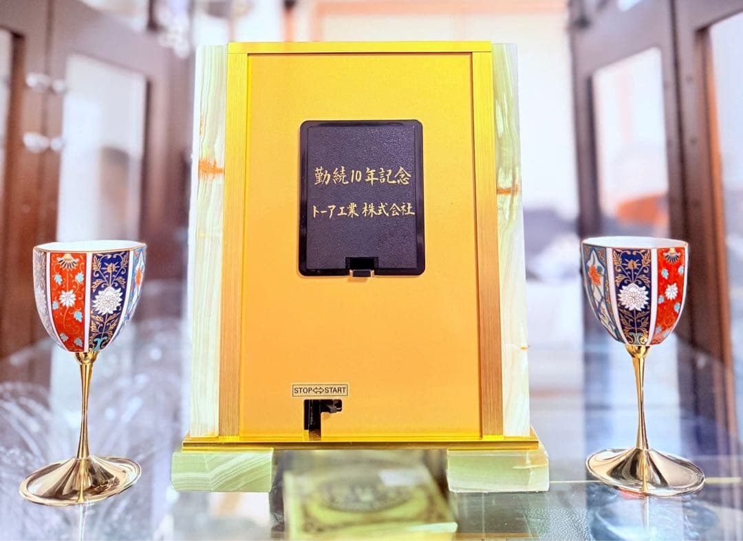 古伊万里 箱付きゴールド脚付き 酒器カップ２客セット シチズンジャパンの腕時計