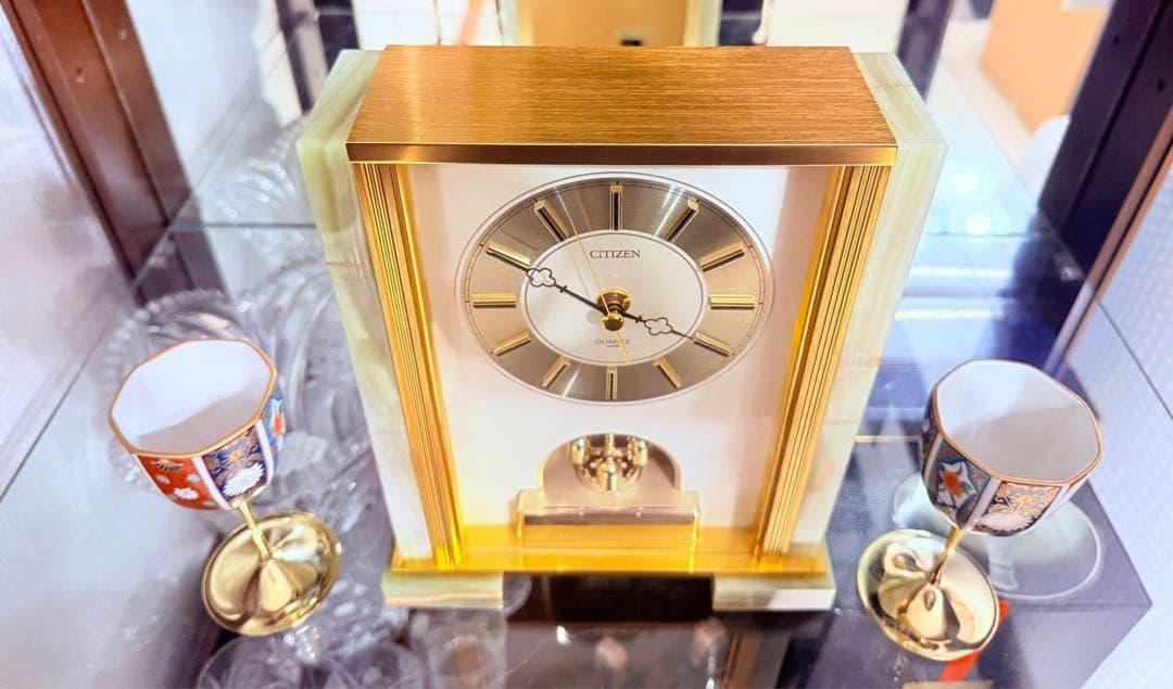古伊万里 箱付きゴールド脚付き 酒器カップ２客セット シチズンジャパンの腕時計