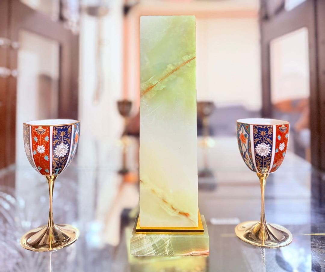 古伊万里 箱付きゴールド脚付き 酒器カップ２客セット シチズンジャパンの腕時計