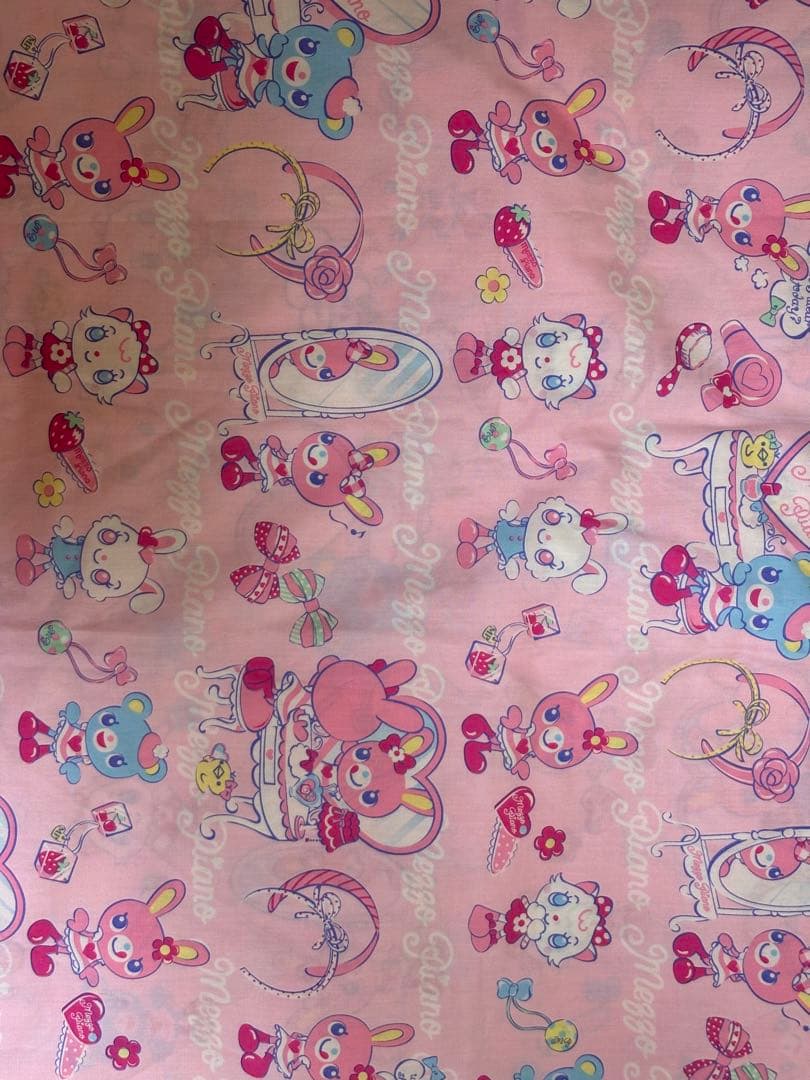 【レア✨新品未使用】Mezzo Piano✨ミミポポ ☆フラットシーツ&枕カバー