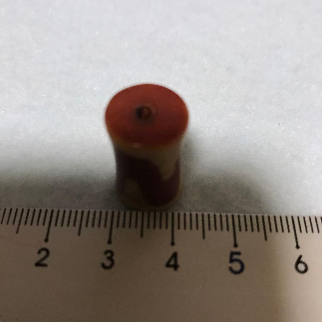 超激レア珍品‼︎ 赤龍紋　虎牙天珠　珍品　鼓型