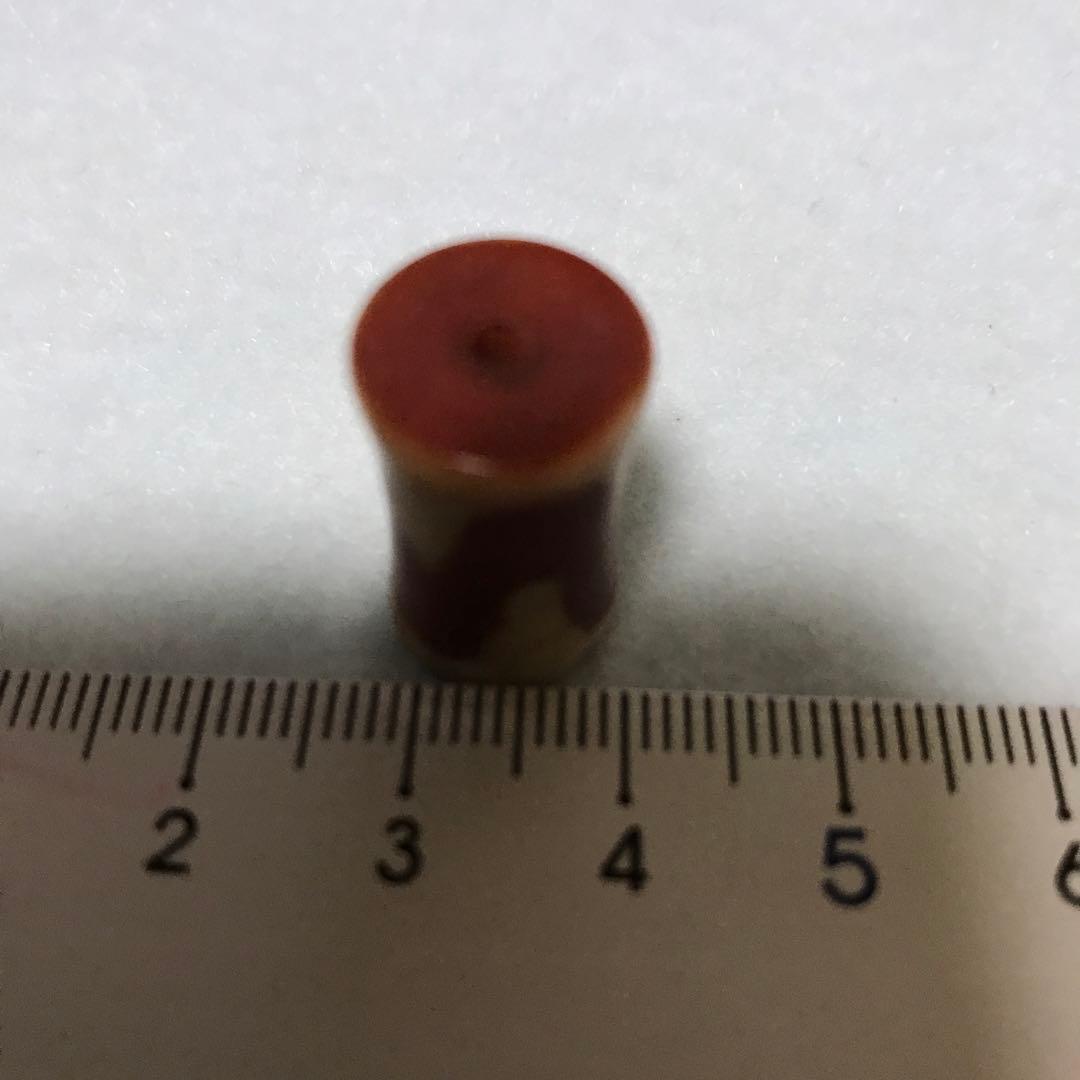 超激レア珍品‼︎ 赤龍紋　虎牙天珠　珍品　鼓型