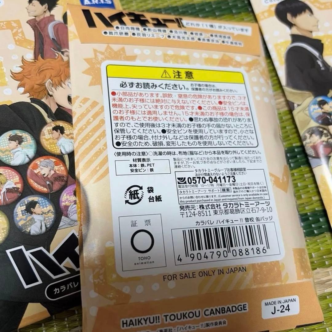 ハイキュー!! カラパレ より道 缶バッジ 10個セット - メルカリ