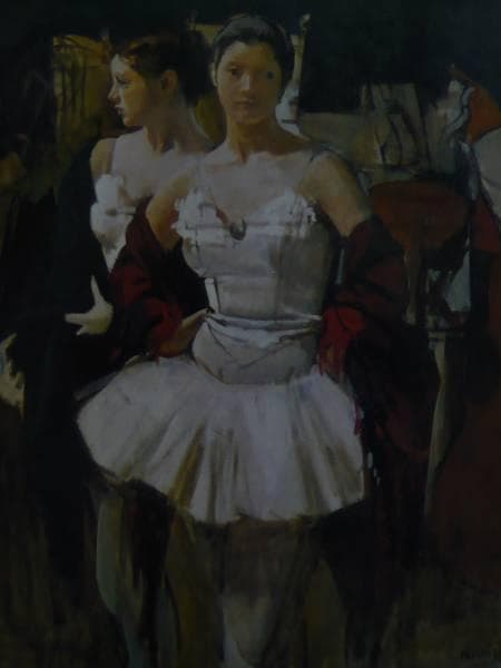 小磯良平、【踊り子二人】、希少な大判額装用画集より、美品、新品額装