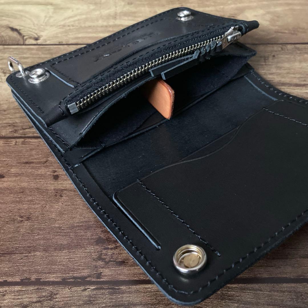 【Rj】トラッカーウォレット150（ミドル）3層【お札を折らずに収納】