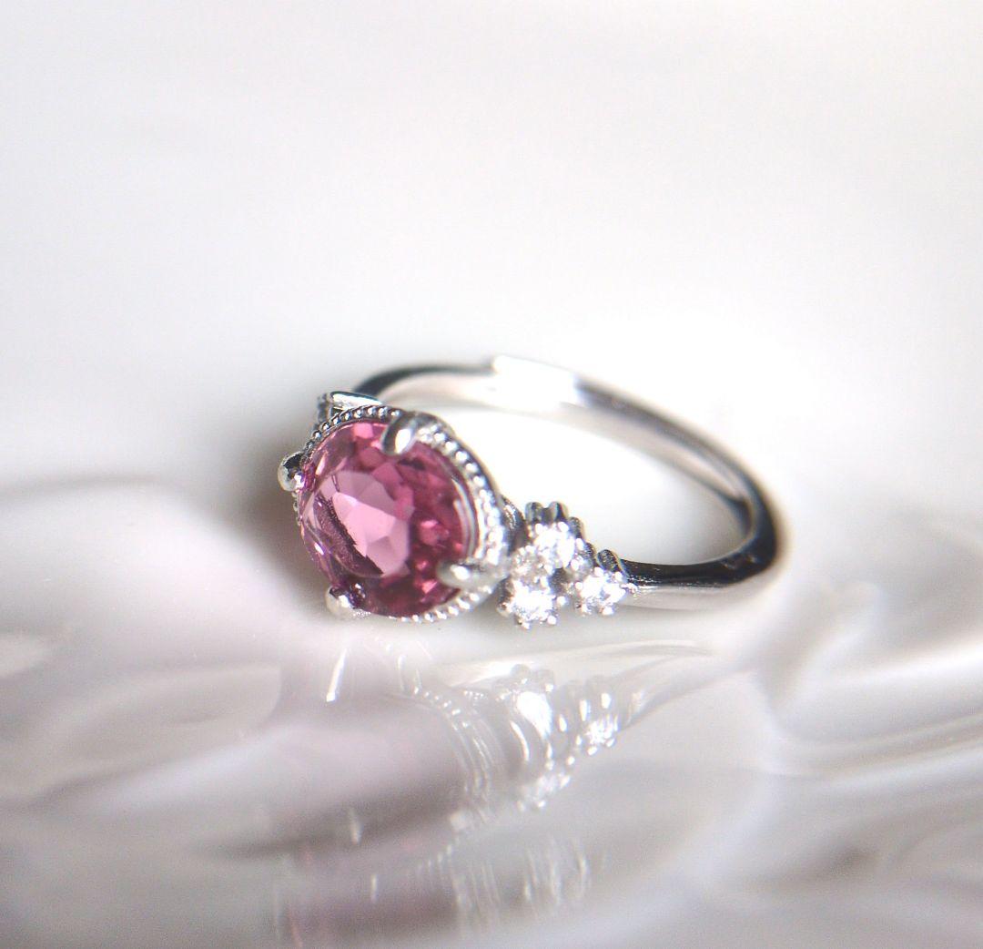 1.26ct ピンクトルマリン　リング
