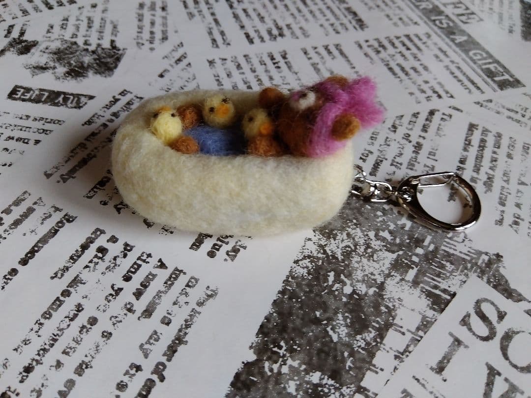 ゆったりバスタイムくまさんキーホルダー