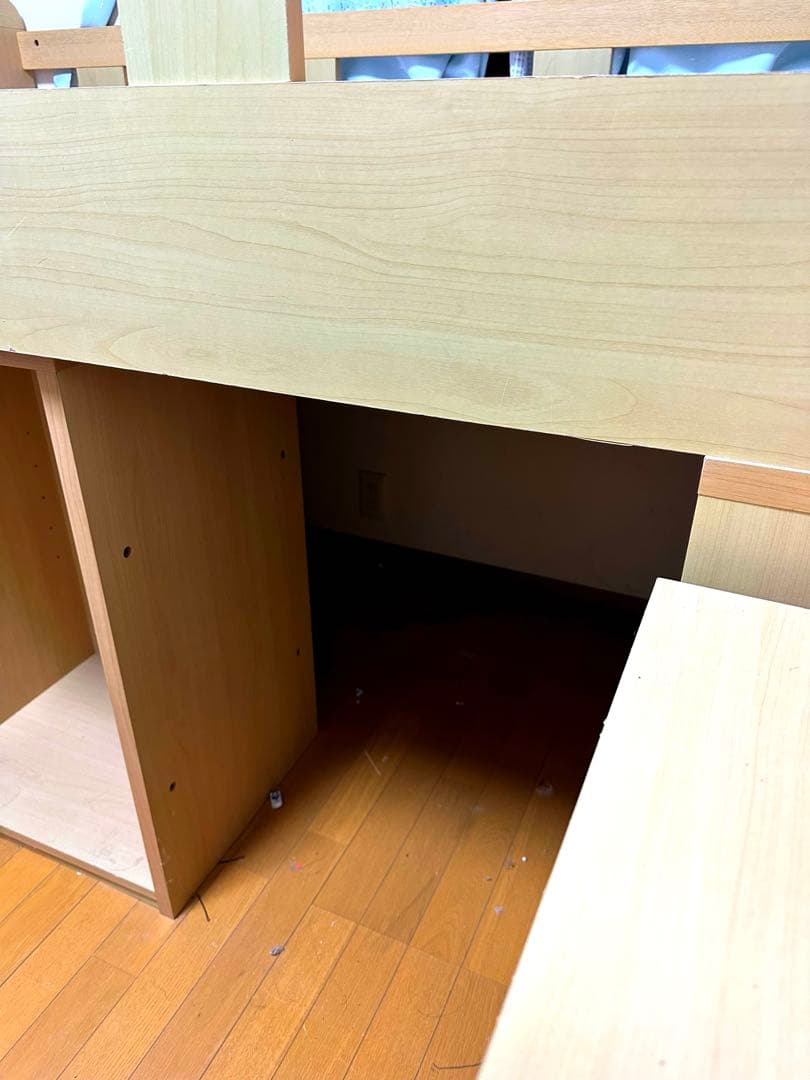 ニトリ ロフトベッド 収納棚付き 美品 即日発送 引取り大歓迎 早い者勝ち