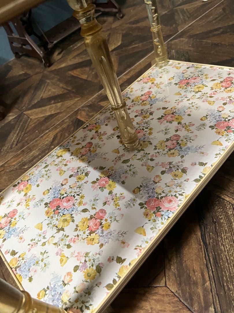 希少 気泡 花柄 レトロポップ 昭和レトロ 棚インテリア アンティーク 当時物