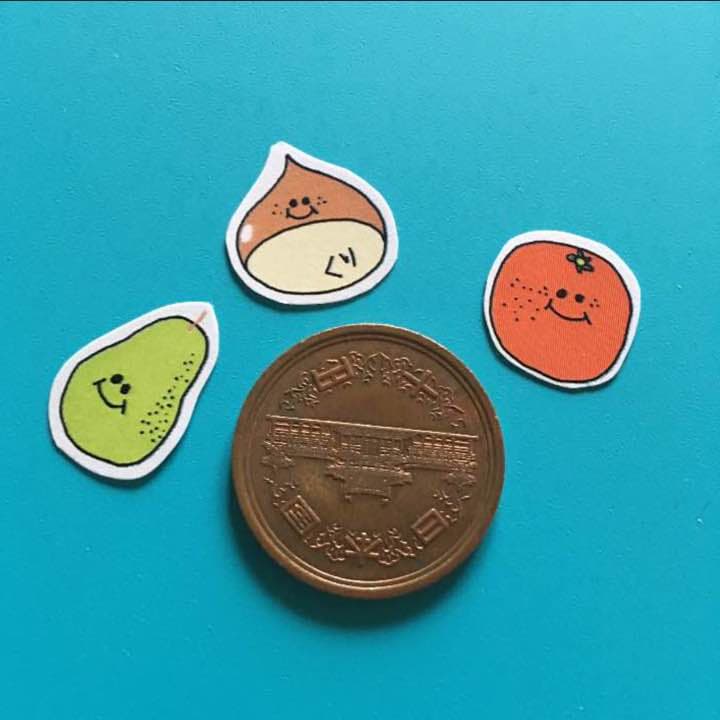 食べ物フレークシール④くだもの