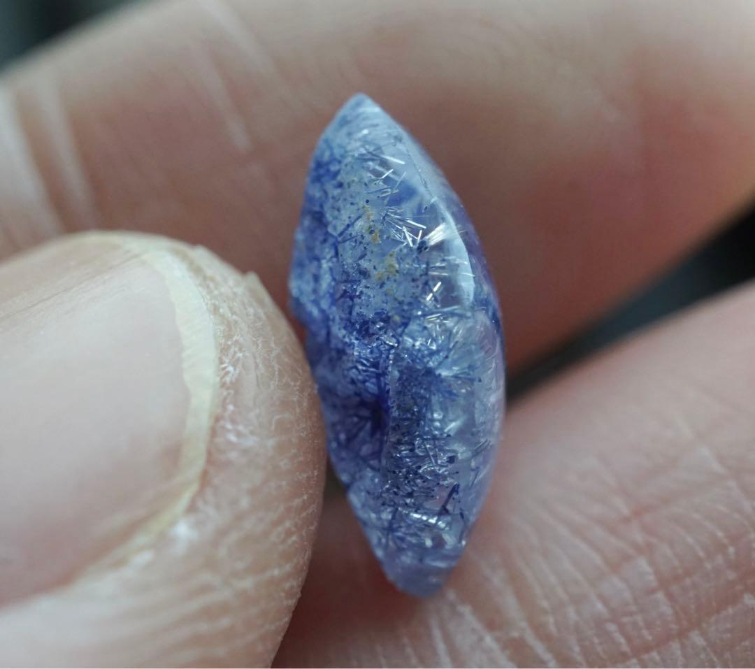 W2946 高品質 お花デュモルチェライトインクォーツ ルース