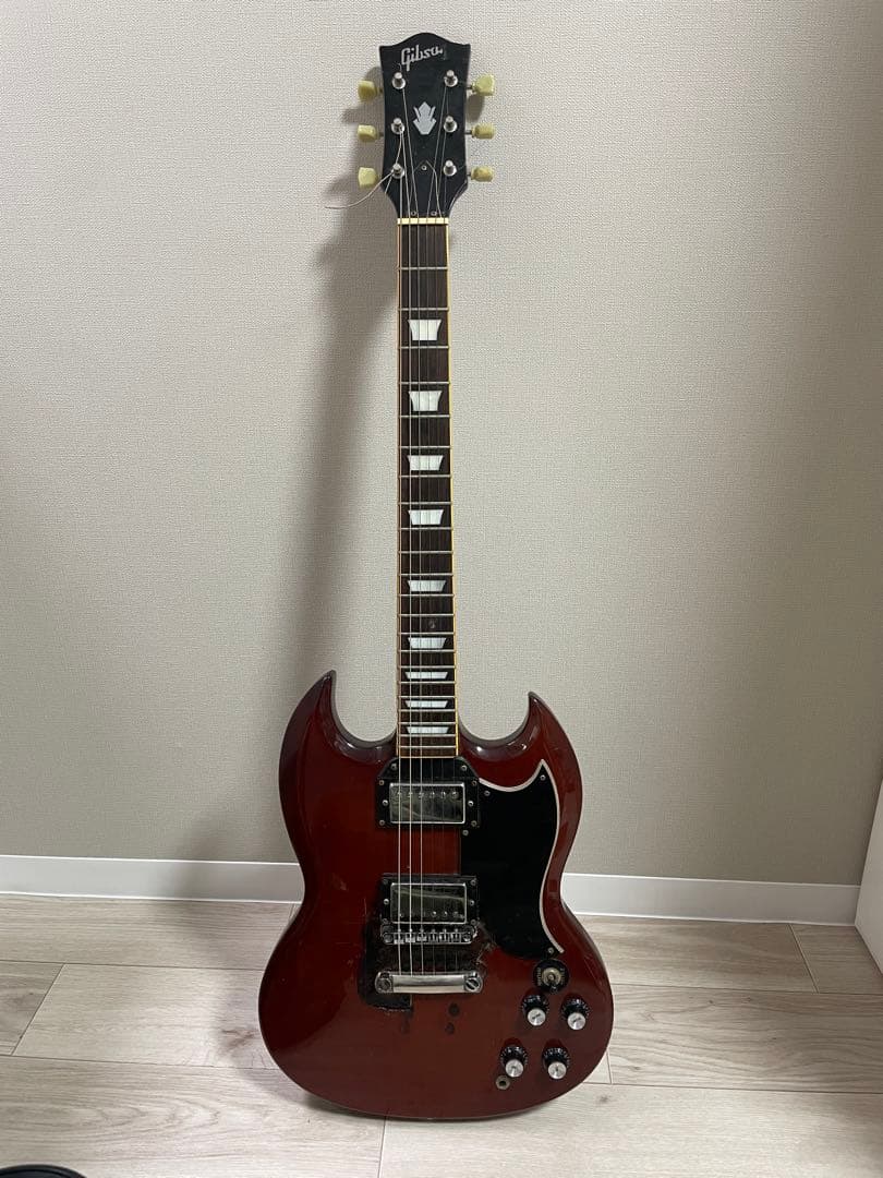 Gibson風　SG チェリーレッド エレキギター　現状品