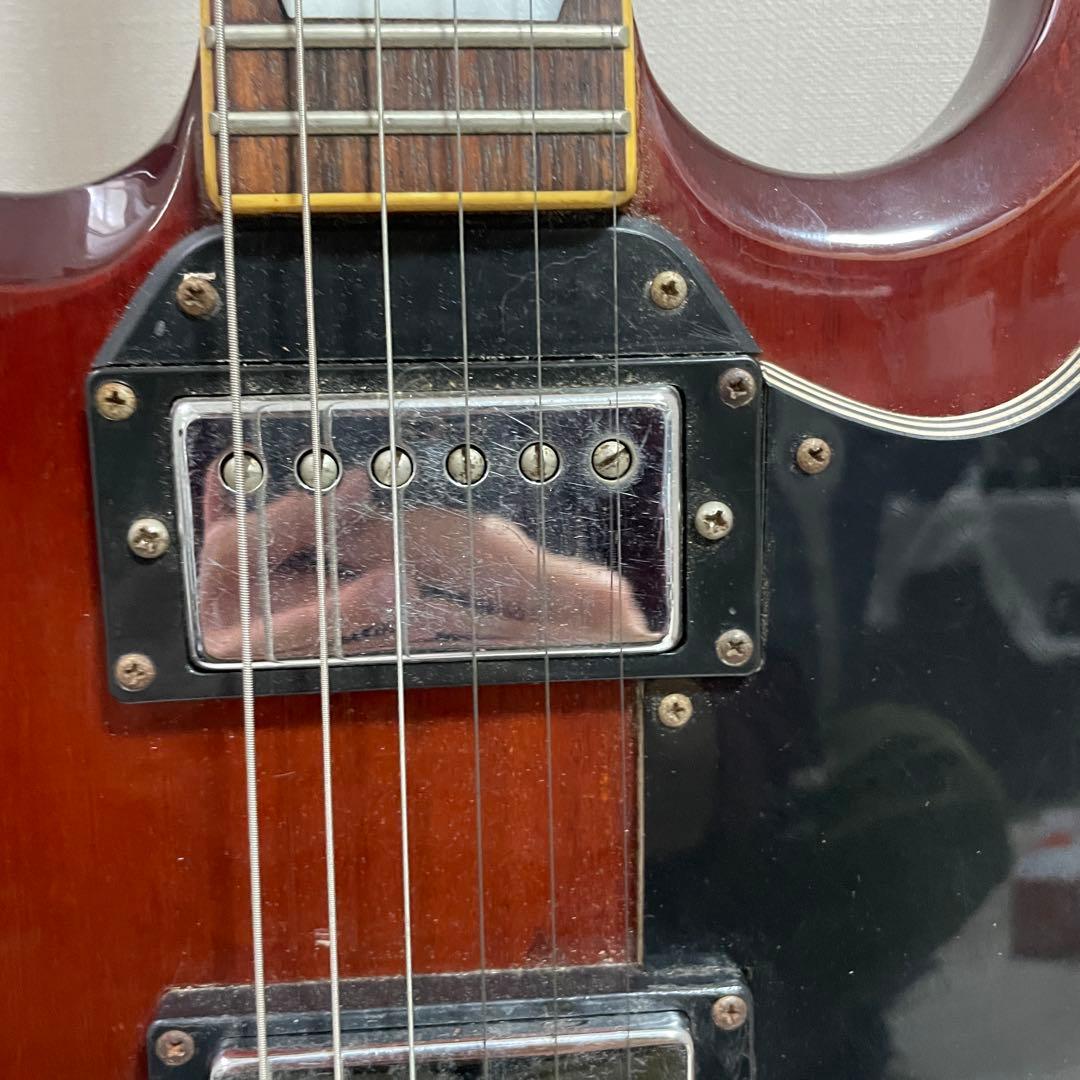 Gibson風　SG チェリーレッド エレキギター　現状品