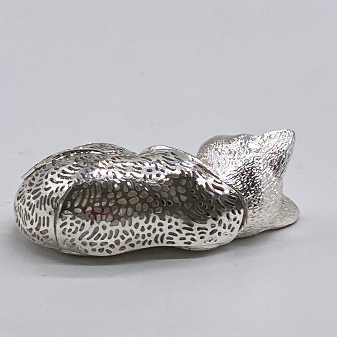 クリストフル 置物 猫 眠り猫 シルバー フィギュリン no.96 - メルカリ