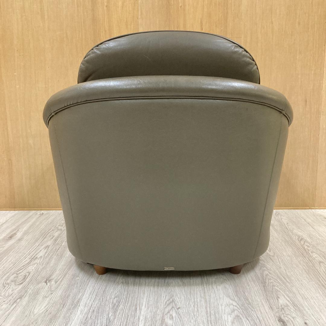 【マルニ】ベルサイユ　本革　アームチェア 1人掛けソファ　シングルソファ　B