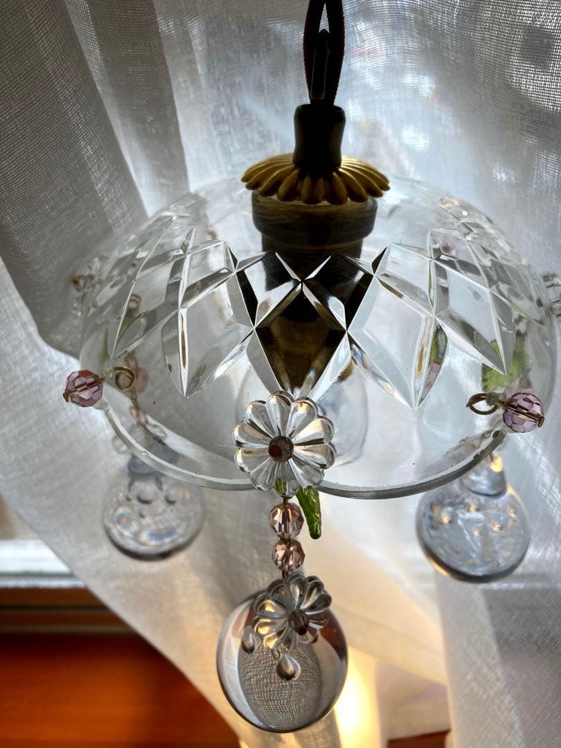 ミニシャンデリア（雫）1920年フランスアンティークランプシェード
