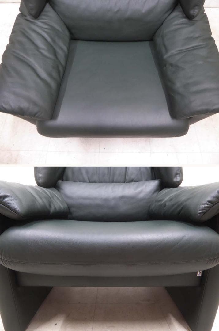 ■erpo エルポ■ドイツ ポルトフィノ 本革レザー リクライニングソファ