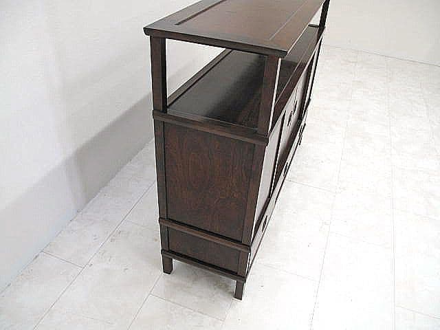 松本民芸家具 ミズメザクラ無垢材サイドボード 　飾り棚 茶棚　希少モデル