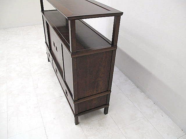 松本民芸家具 ミズメザクラ無垢材サイドボード 　飾り棚 茶棚　希少モデル