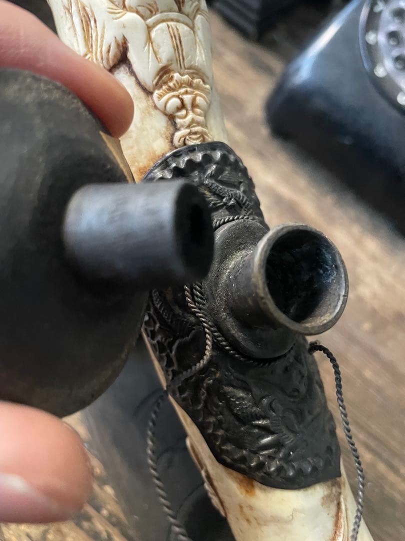 アンティーク 阿片 煙管 アヘンパイプ 煙管筒 中国骨董 中国古玩 古